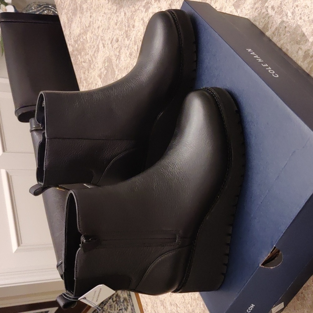 Cole Haan zerogrand city wedge side zip boot